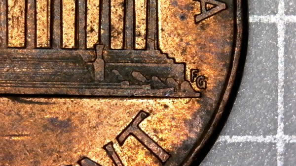 2000-P-Lincoln-Memorial-Cent-Wide-AM-Found-In-Circulated-Bankroll-Type-2